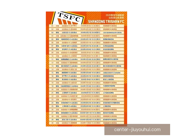 中超最新动态山东泰山正式公布新赛季冲击目标与备战计划